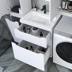 Style Line Мебель для ванной Марелла 60 Люкс Plus антискрейтч белая матовая – фотография-8